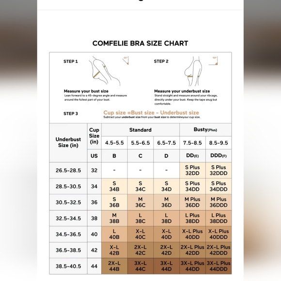 NWT Comfortable Cream Bra - Picture 5 of 5